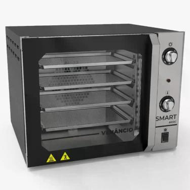 Imagem de Forno Convector Elétrico Venâncio Smart Basic FCSB4EPRIN em Aço Carbono 55L Corpo Preto 220V