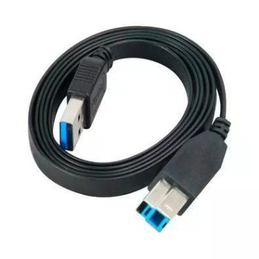 Imagem de Cabo Usb 3.0 Para Impressora - Am/bm - 1,50 Metros - Akasa Proslim - Ak-cbub14-15bk