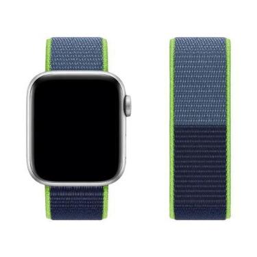 Imagem de Pulseira De Nylon Para Apple Watch Band 44mm 42 40mm 45mm 38 41mm Brac