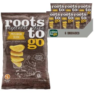 Imagem de Roots To Go Batata-Doce c/ Mostarda Dijon 45g (6 Pacotes)
