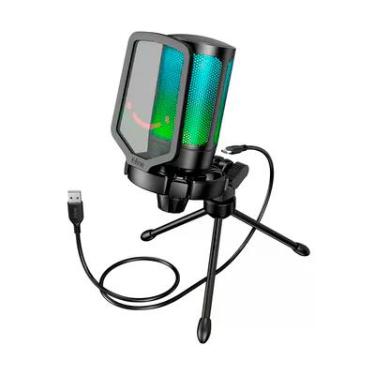 Imagem de Microfone Fifine Ampligame A6v Usb RGB.