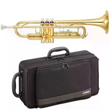Imagem de Trompete Yamaha YTR-3335CN Sib Laqueado Dourado com Estojo