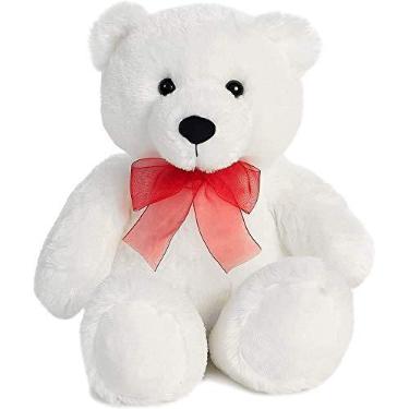 Imagem de Linda Pelúcia Macia Ursinho Urso Branco 38cms de Altura