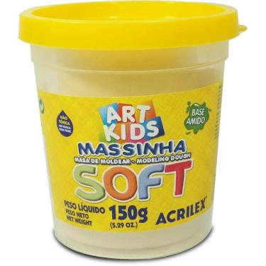 Imagem de Massa para Modelar SOFT 150G.BRANCO Neve BS Amido - Acrilex