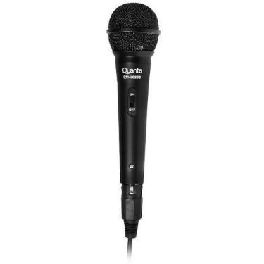 Imagem de Microfone Quanta QTMIC200 Unidirecional com Jack 6.5 MM - Preto