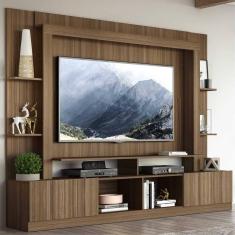 Rack Estante c/ Painel TV 65" e 2 portas Oslo Multimóveis Madeirado Rack Estante c/ Painel TV 65" e 2 portas Oslo Multimóveis Madeirado