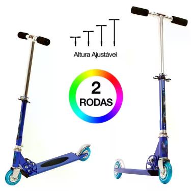 Imagem de Patinete Scooter Thor Infantil Azul de Alumínio - DM Radical