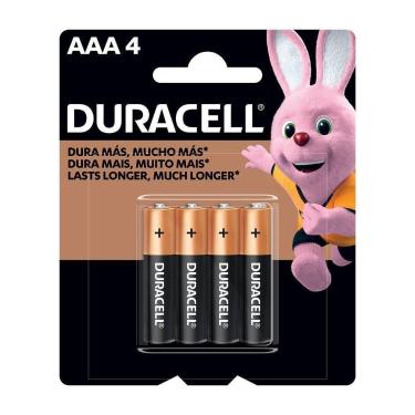 Imagem de Pilha Duracell Alcalina Palito AAA - Embalagem com 4 unidades