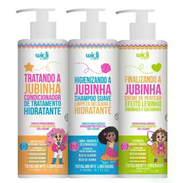 Imagem de Kit Jubinha Infantil Shampoo Condicionador E Creme Levinho