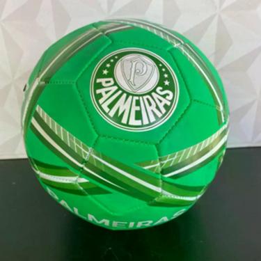Imagem de Bola de futebol palmeiras n5 verde original licenciado para campo ou q