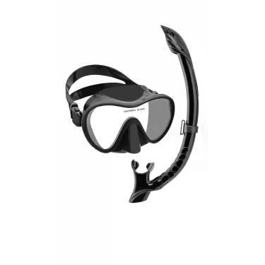 Imagem de Kit Mergulho Máscara e Snorkel Silicone Vidro Temperado - Congratulati
