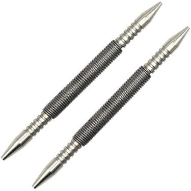 Imagem de WHLLING Conjunto de unhas com duas cabeças de duas peças, conjunto de unhas com mola de 3/32" e 1/8", conjunto de pregos de 3500 PSI Striking Force Hammerless Nail Set Punch