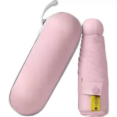 Imagem de Guarda Chuva Automático OEM Proteção Solar Blackout em Poliéster e Aço 33x100 Rosa Unissex