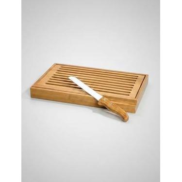 Imagem de Tábua de Bambu com Faca para Pães - 2 Peças - Congratulations Store