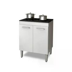 Balcão de cozinha para cooktop 4 bocas branco nauru - Brienza Movelari