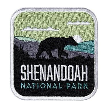Imagem de Adesivo de viagem a ferro do Parque Nacional de Shenandoah Coração Vagabond
