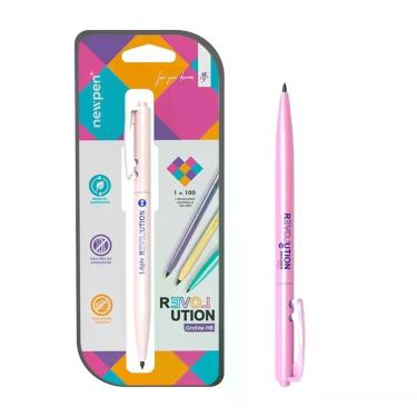 Imagem de Lápis Grafite Revolution Retrátil Metallic Rose HB Newpen