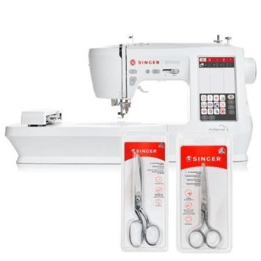Imagem de Kit Máquina de Bordado e Costura SE9185 + Tesoura 8" Tecido e Tesoura
