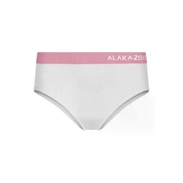 Imagem de Kit com 2 Calcinhas Menina Alakazoo sem Costura 00522, Rosa, M 6 a 10 