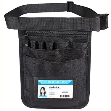 Imagem de Pochete de enfermeira médica, 11 bolsos, cinto de ferramentas de enfermeira para mulheres, bolsas de enfermagem para suprimentos de trabalho com vários compartimentos, cinto organizador de cintura de