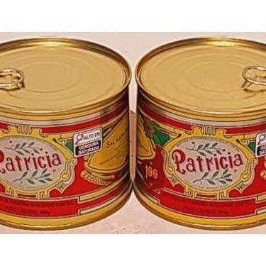 Imagem de Manteiga Mineira PATRICIA com sal, sem Corante e sem Conservante, Kit 2 Latas, 500g cada