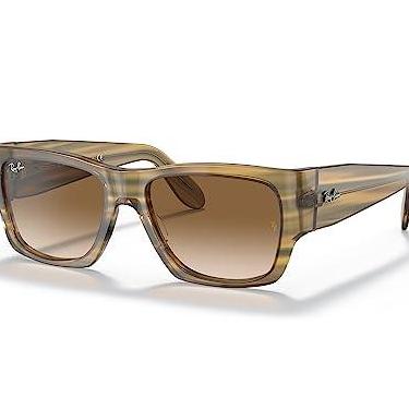 Imagem de Óculos Solar Ray Ban Wayfarer Nomad Rb2187 131351 54 Amarelo Riscado Lente Marrom Degrade - Amarelo