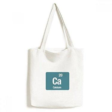 Imagem de Ca Cálcio Elemento Químico Ciência Bolsa Bolsa de Compras Bolsa Casual Bolsa