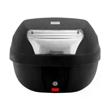 Imagem de Baú Bauleto Para Moto 28 Litros Pro Tork Universal com Base e Refletor