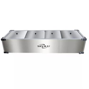 Imagem de Rechaud Elétrico Inox 4 Cubas Spolu 220v Spl-504