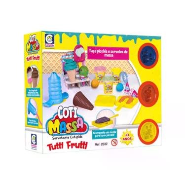 Imagem de Brinquedo infantil Sorveteria de Massinha Coti Massa Tutti Frutti + Ac