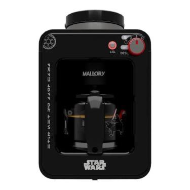 Imagem de Cafeteira Elétrica com Moedor de Grãos Mallory Star Wars Darth Brew - 600W, 4 Xícaras 600mL, Moedor Integrado, Seletor de 1 a 4 Xícaras, Jarra de Vidro Termossensível - 127V (Edição Limitada Numerada)