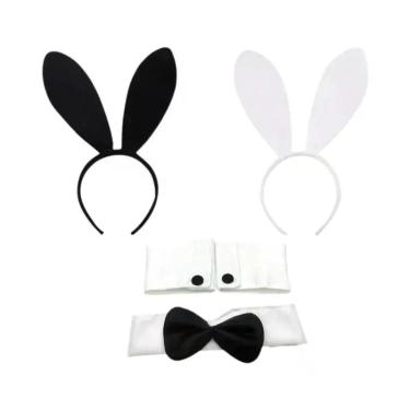 Imagem de Conjunto De Faixas De Cabelo Com Orelhas De Coelho 1-20 Peças, Acessór