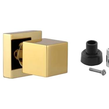 Imagem de Acabamento Registro Quadrado Dourado Brilhante Padrão Docol