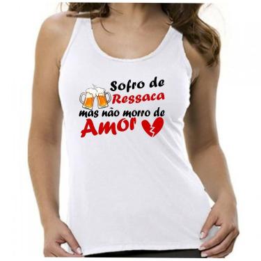 Imagem de Regata feminina abada Carnaval ressaca cerveja amor - Dogs, Branco, GG