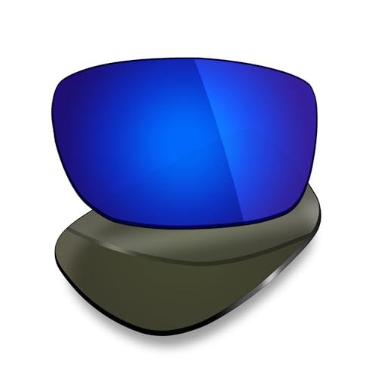 Imagem de Mryok Lentes de reposição polarizadas para óculos de sol Smith Frontman, HD Polarized, proteção UV, resistente a impactos e ajuste perfeito - azul escuro