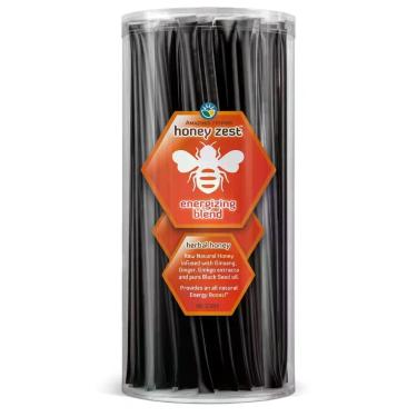 Imagem de Palitos de Mel Amazing Herbs - Pacote com 100 unidades