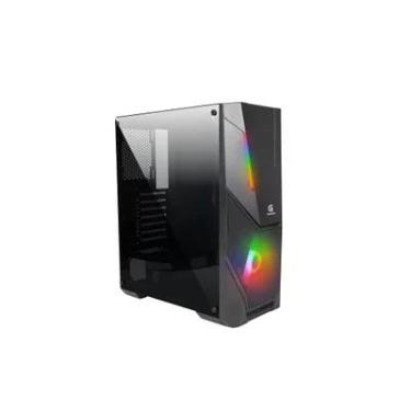 Imagem de Gabinete Gamer Fortrek Black Hawk, Mid Tower, RGB, ATX, Lateral Acrílico, Cooler Fan, Preto - 70570