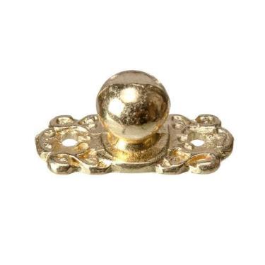Imagem de Puxador Mini Bolinha 4 Peças Metal Decoração Caixas Bandejas Mdf - Met