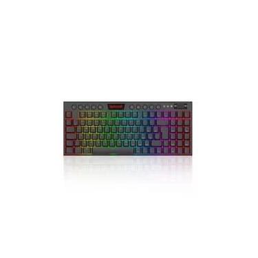 Imagem de Teclado Mecânico Gamer Redragon Kurama, RGB, Switch Marrom, ABNT2, cabo USB-C removivel, Preto - K625P-KB (PT-BROWN)