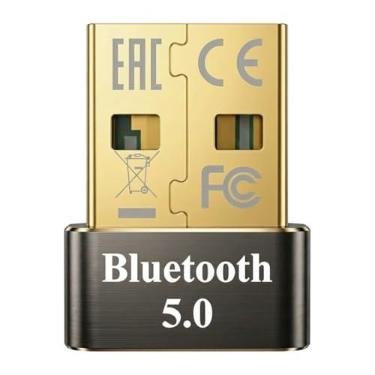 Imagem de Adaptador Bluetooth 5.0 USB para PC e Notebook, Dongle Receptor para Fone, Caixa de Som, Mouse, Teclado, Controle e Impressora, Plug and Play Windows