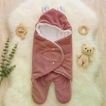Imagem de Saco de dormir para Bebe Antialergico 69cm Saida Maternidade Cor:Rosa 