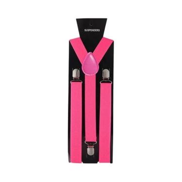 Imagem de Suspensórios Masculinos De Cor Sólida Com Alças Para Calças, Camisas, 