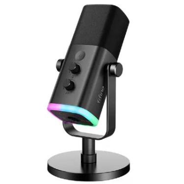 Imagem de Microfone Gamer Fifine Ampligame, Am8, USB, RGB, Preto