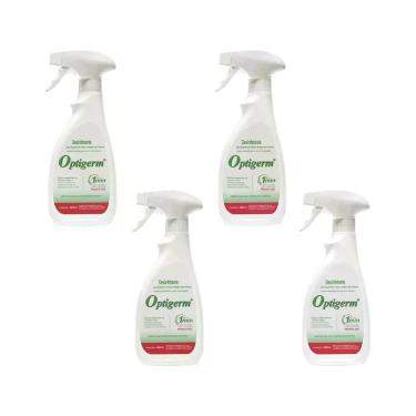 Imagem de Kit 4 Desinfetante Hospitalar Optigerm 490ml - Oleak