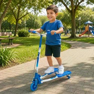 Imagem de Patinete Infantil Dobrável - Azul - UNITOYS, Azul