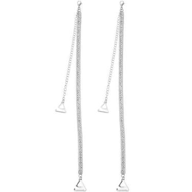 Imagem de Sutiã de biquíni moderno com strass, tiras de ombro para mulheres, roupa íntima de cristal brilhante, corrente ajustável, alça de lingerie luxuosa, sexy, vestido de casamento, festa, baile, verão