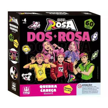 Imagem de Brinquedo Quebra-Cabeça de Madeira Dos Rosa Nig 60 Peças 45x30 - Nig B