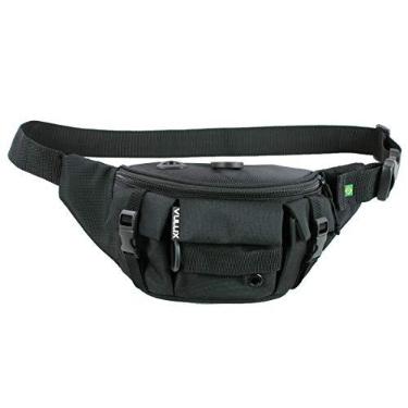 Imagem de Pochete Masculina 3 Bolsos - Preta.