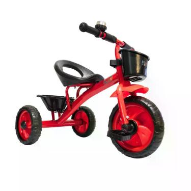 Imagem de Triciclo Infantil 3 Rodas Motoca Cesta e Buzina com Pedal até 25kg - P