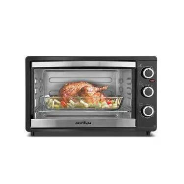 Imagem de Forno Elétrico de Bancada Britânia BFE41P 36L 1500W com Dupla Resistência Preto 110V